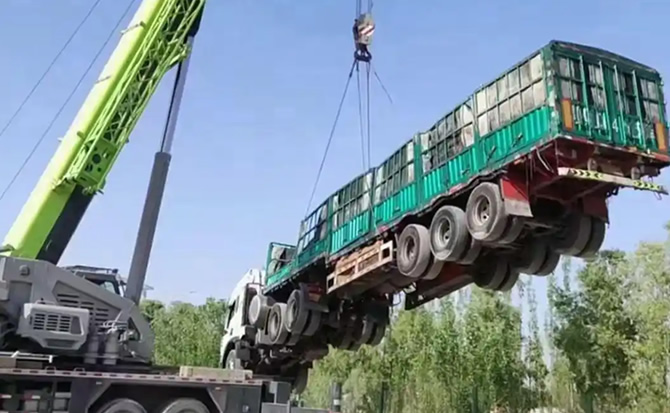 北安道路脱困救援案例